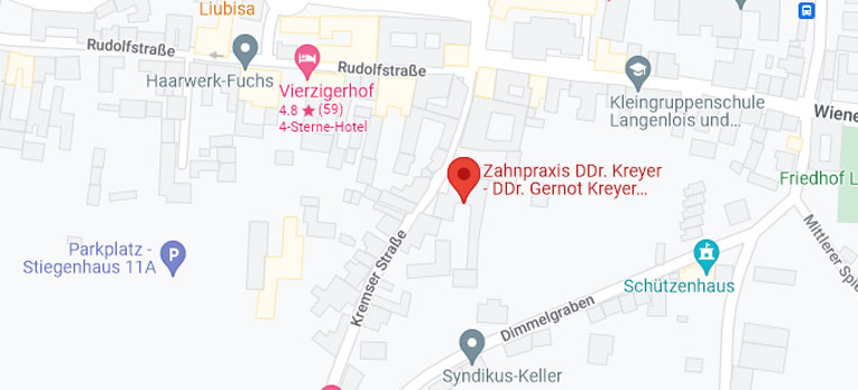 Map Zahnpraxis DDr Kreyer